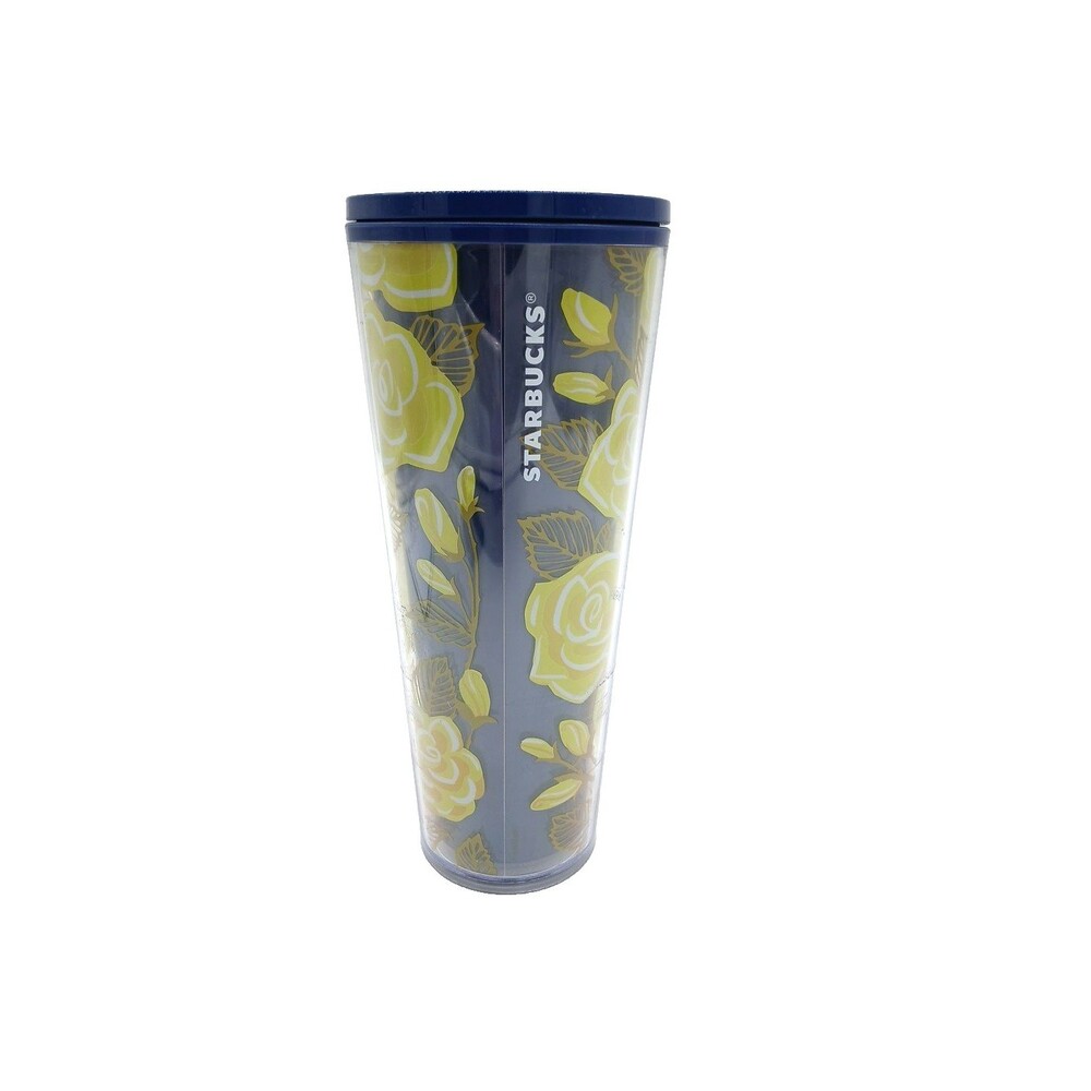 Starbucks Yellow Rose of TEXAS Tumbler Venti Cup 24oz Local Series No Straw
